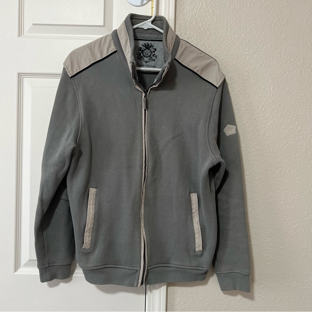 Mens English Laundry Gray Bomber Jacket - Large